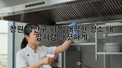 창원 성산구 외동 쾌적한 청소, 내 집처럼 깨끗하게!